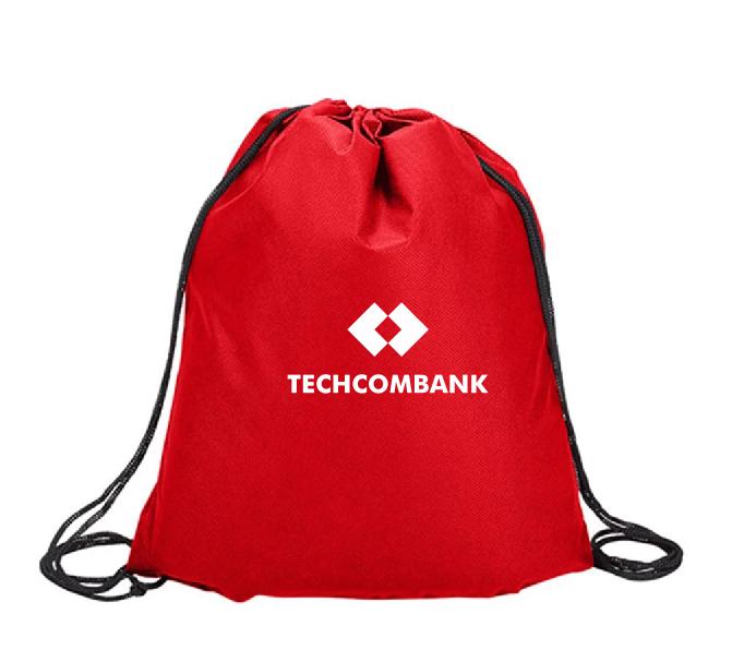 Cơ sở may balo dây rút ngân hàng Techcombank