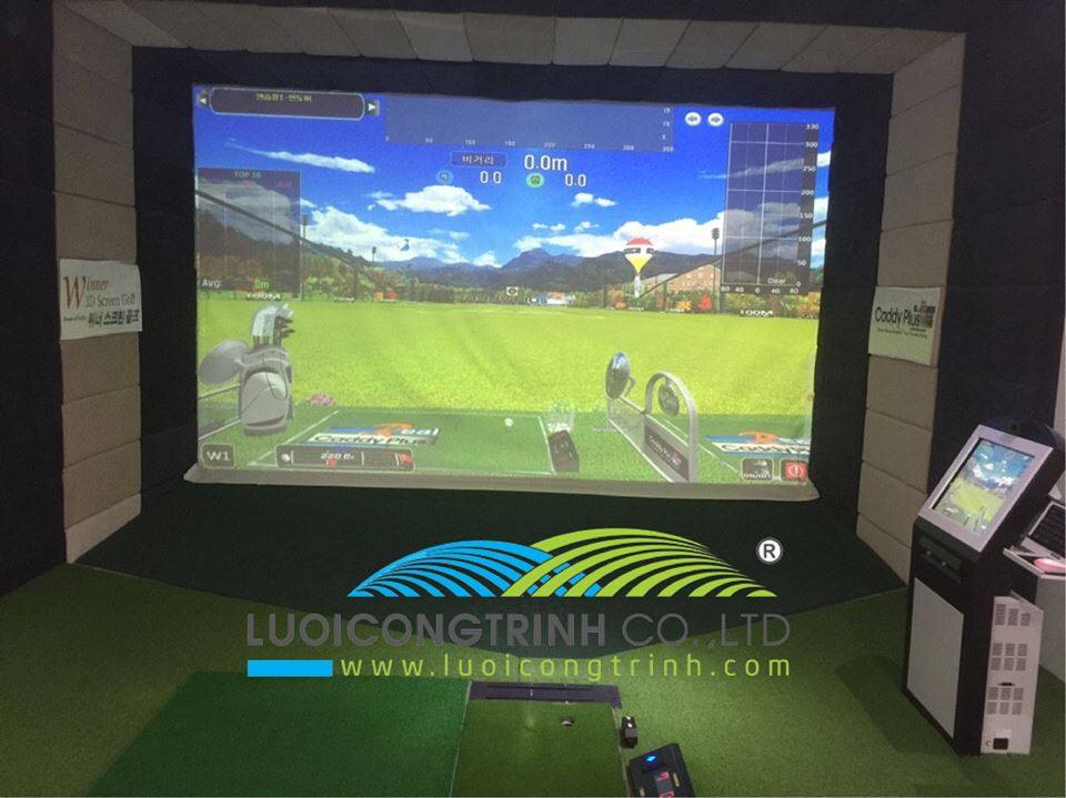Thi Công Phòng Golf 3D trong nhà
