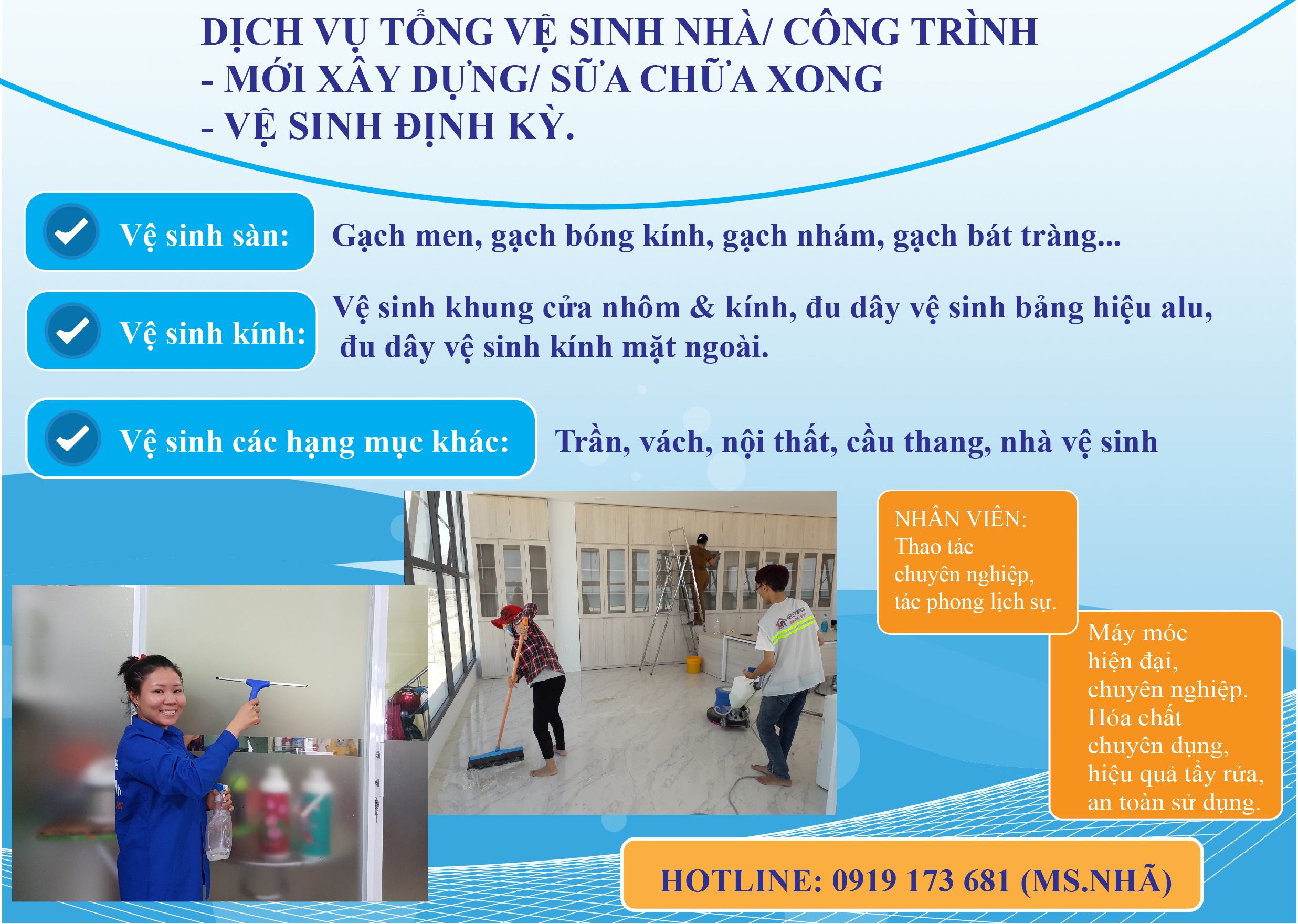Dịch vụ vệ sinh công nghiệp tại Phan Rang - Ninh Thuận