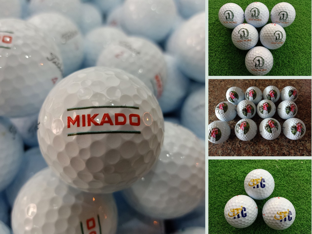 Báo giá in bóng Golf làm quà tặng - Nhận in dù chỉ 1 bóng trên máy in UV trực tiếp & vật thể 3D khổ nhỏ