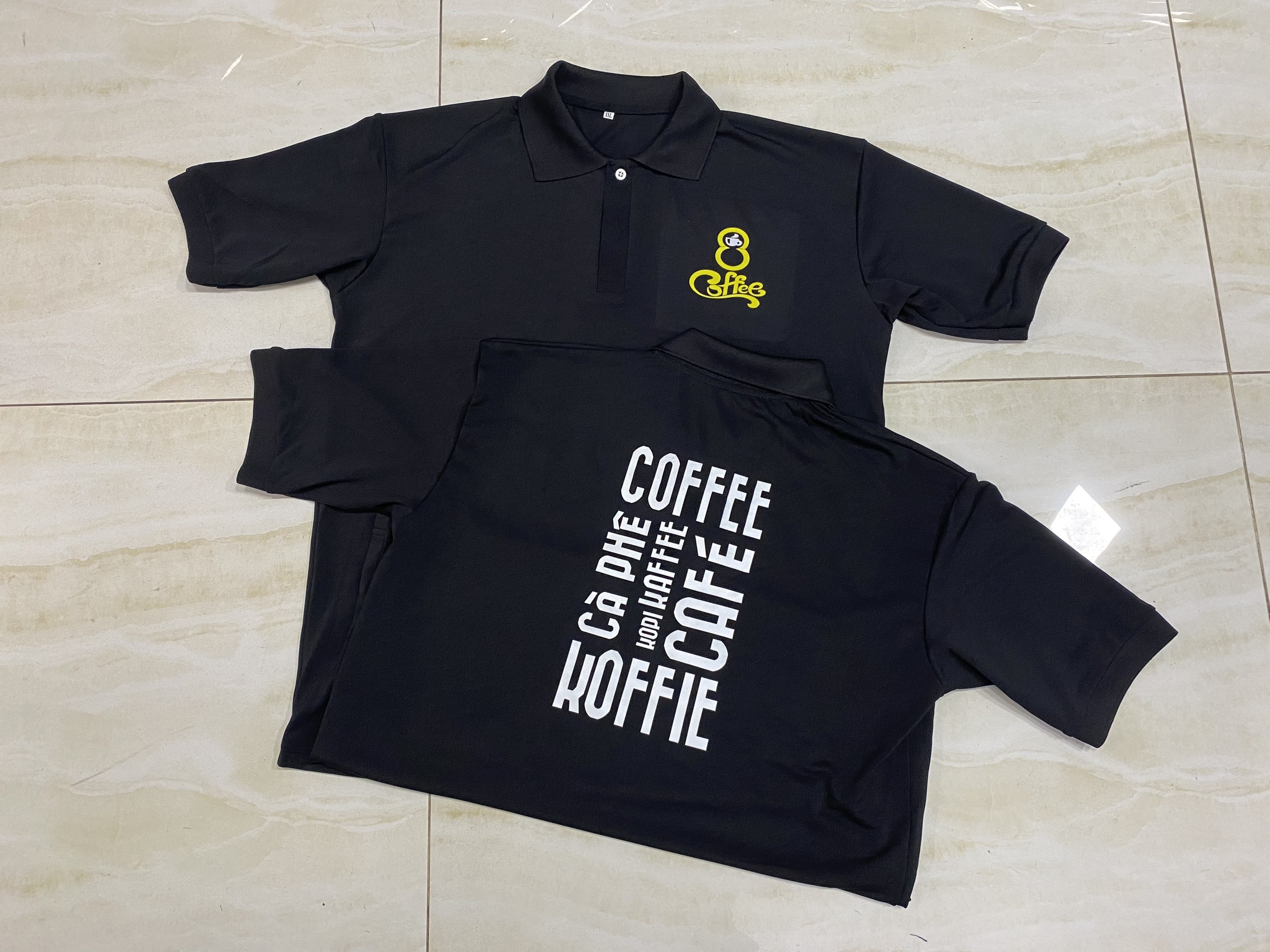Xưởng áo phông, áo thun đồng phục nhân viên quán cà phê